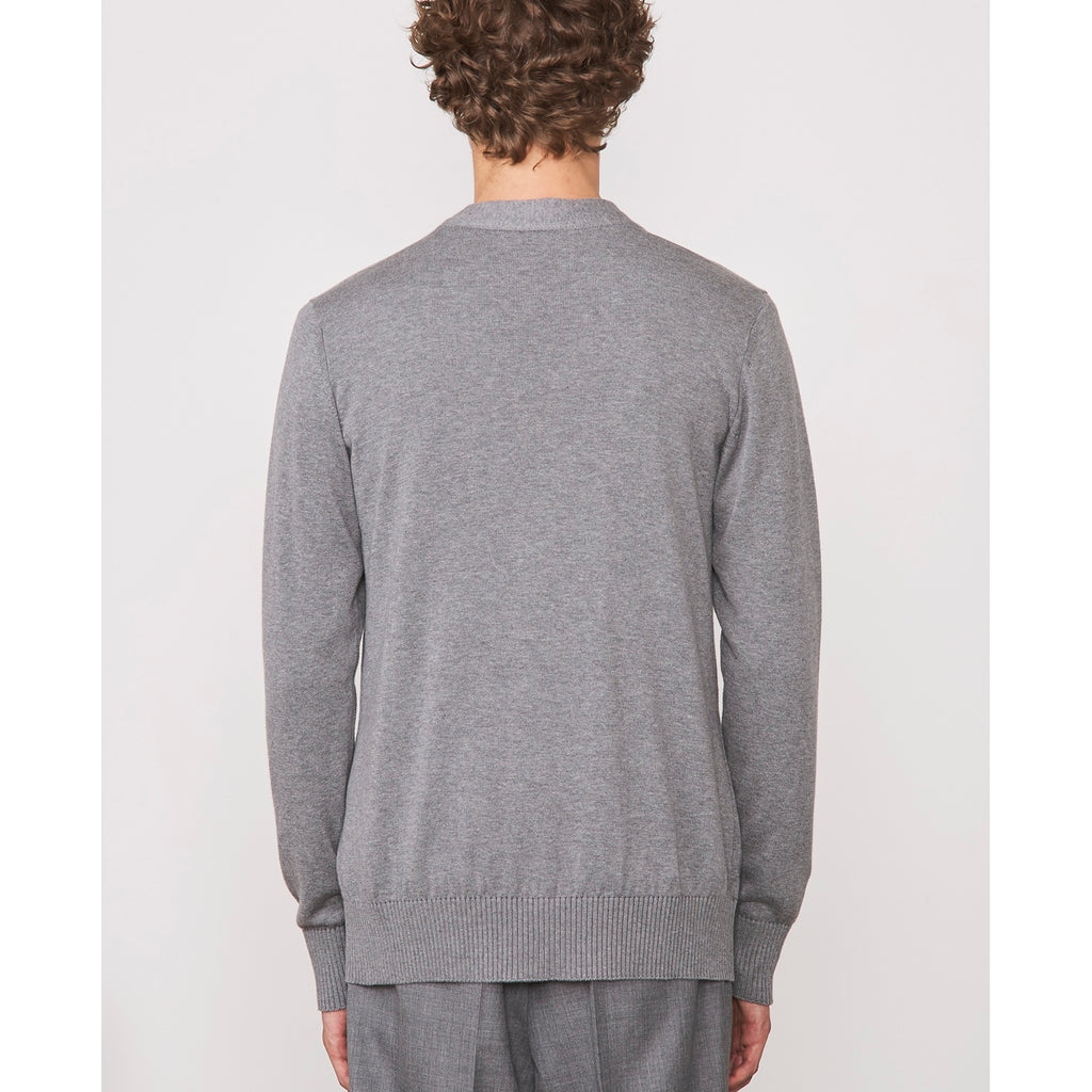 Pulls Miles Cardigan Itl Co Ten - Medium Grey