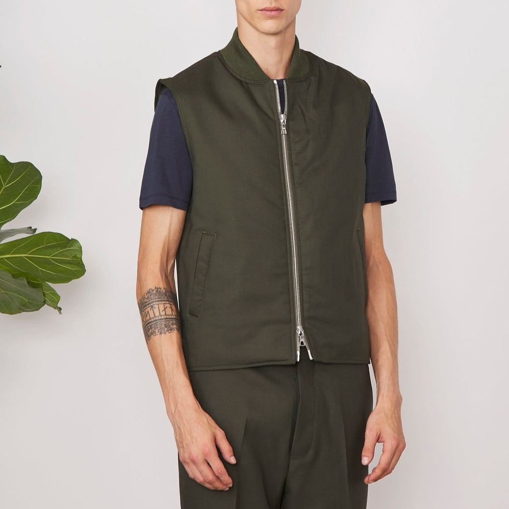 Blouson Dave Jkt Itl Fresco Wool - Olive