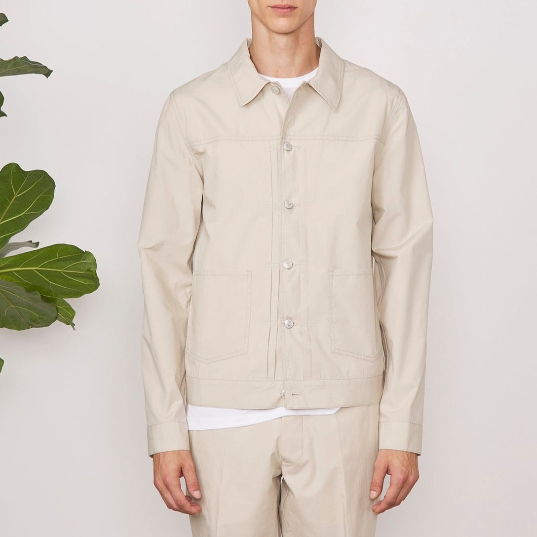 Blouson Leo Jkt Itl Piece Dye Co Po - Cream