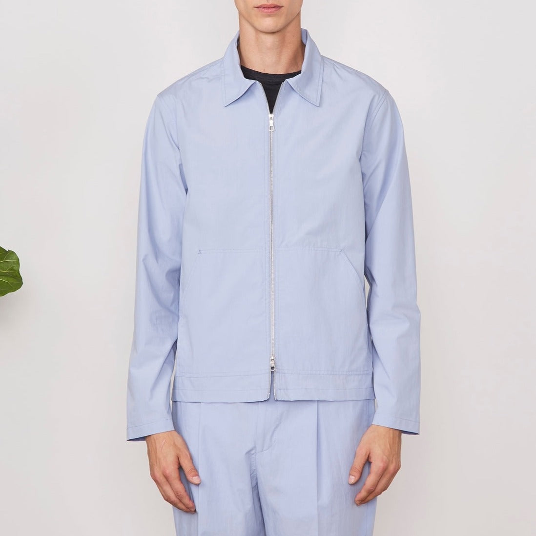 Chemise Aymeric Itl Pie Dye Co Poplin - Baby Blue