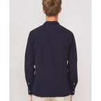 Chemise Js Piping No Pkt Co Seersucker - Navy