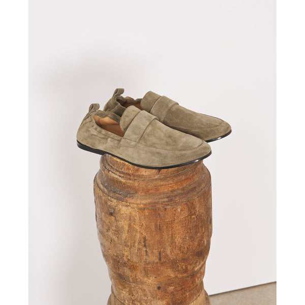 Shoes Salomon Italian Suede Slipper - Olive