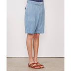 Short Paolo Recyc Co Contrst Stitch - Greek Blue