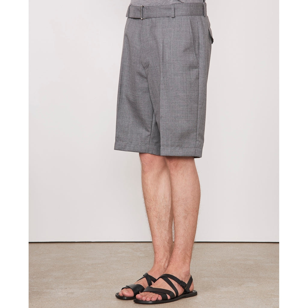 Short Georges Short Itl Fresco Wool - Light Grey