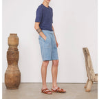 Tee Shirt Ss Tee Heather French Linen - Heather Blue