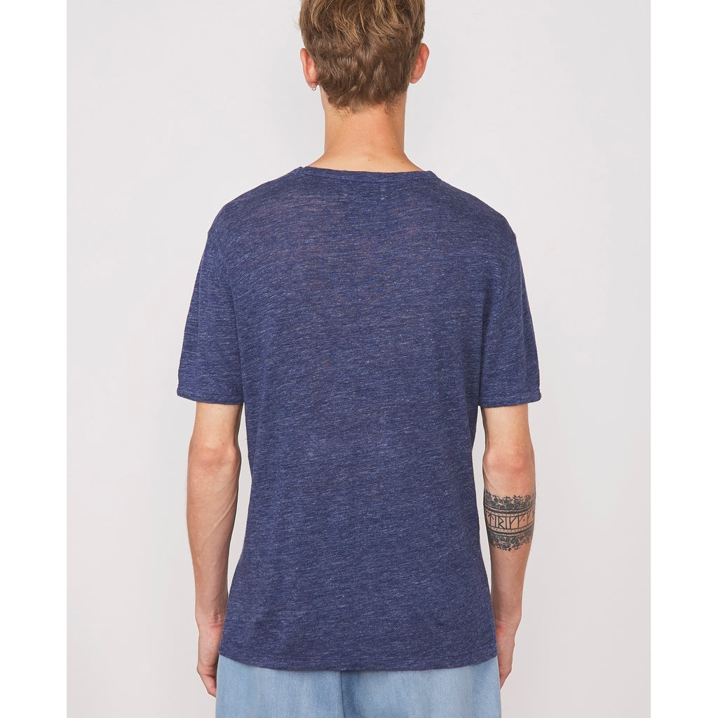 Tee Shirt Ss Tee Heather French Linen - Heather Blue