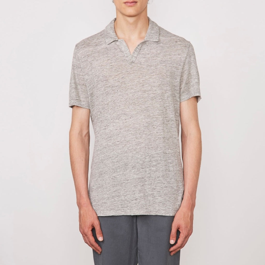 Tee Shirt Simon Heather French Linen - Heather Grey