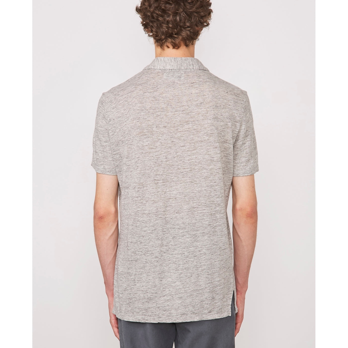 Tee Shirt Simon Heather French Linen - Heather Grey