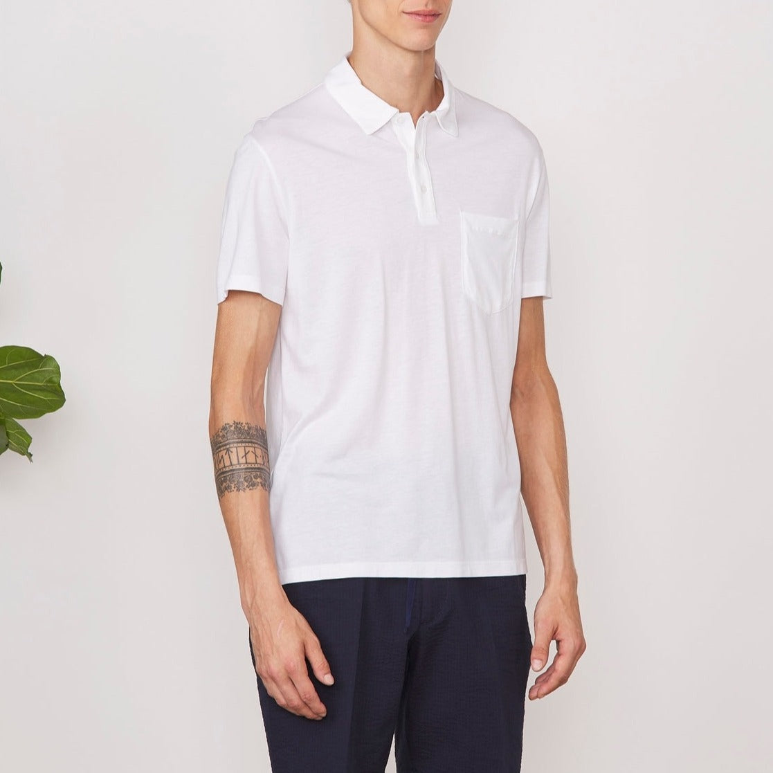 Tee Shirt Bruno Pkt Piece Dye Co Ten - White
