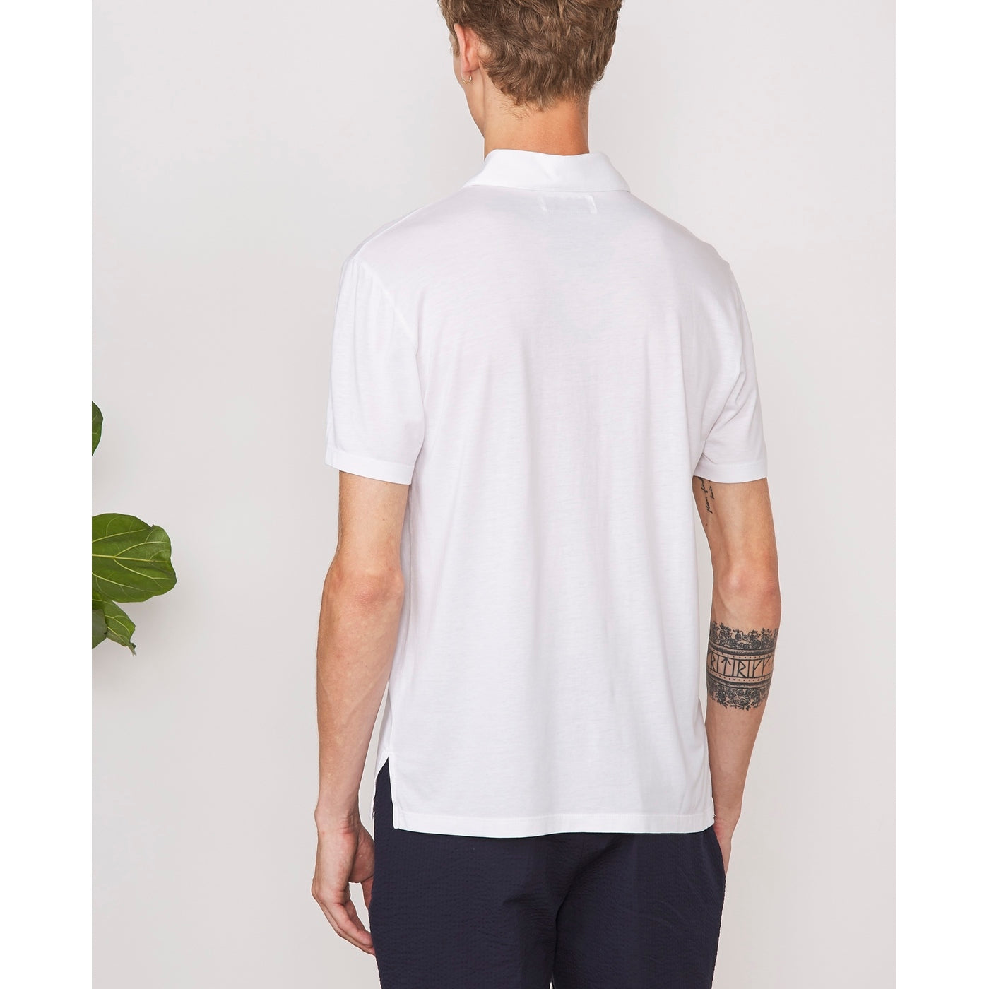 Tee Shirt Bruno Pkt Piece Dye Co Ten - White