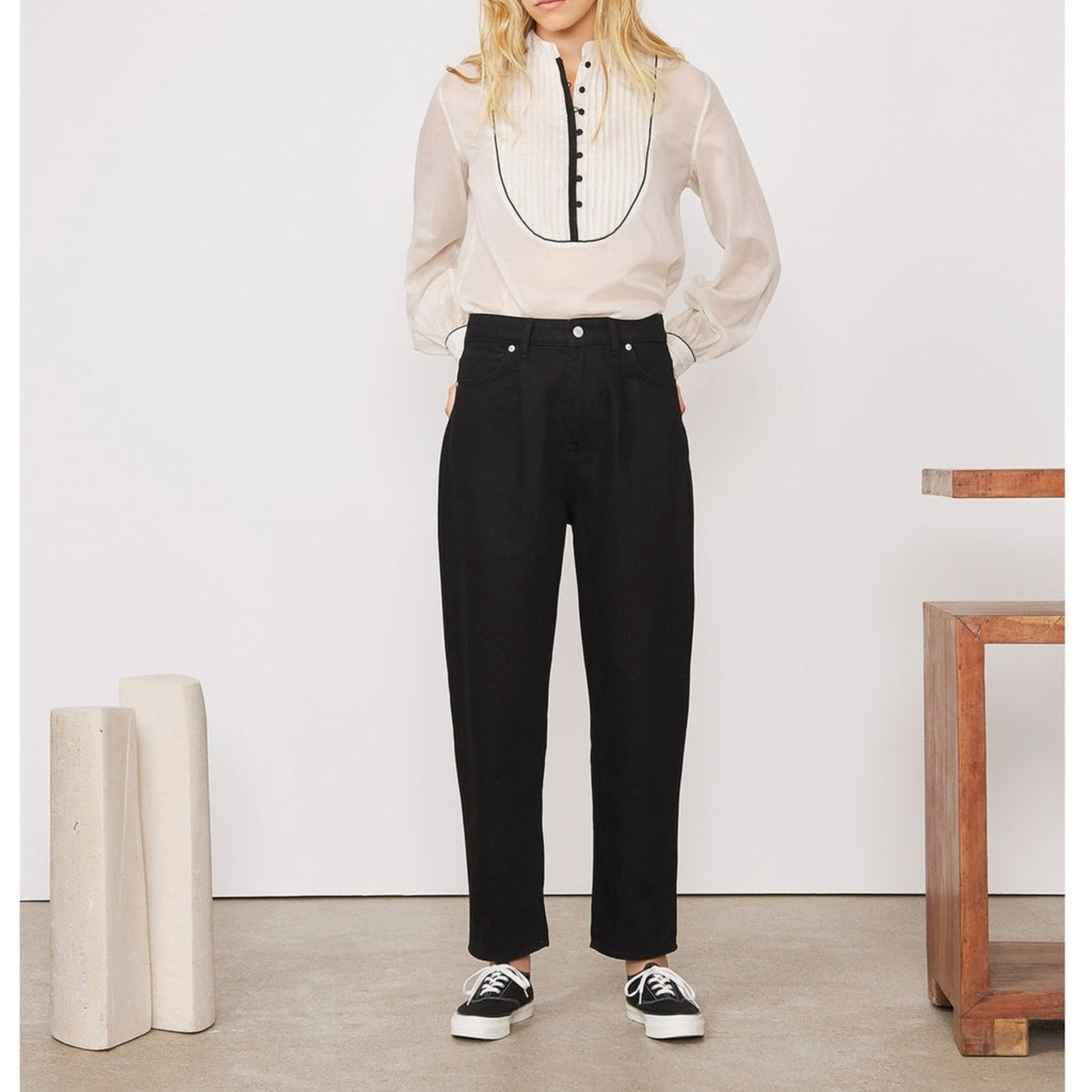 Jeans Dana Curved Denim Cotton - Black