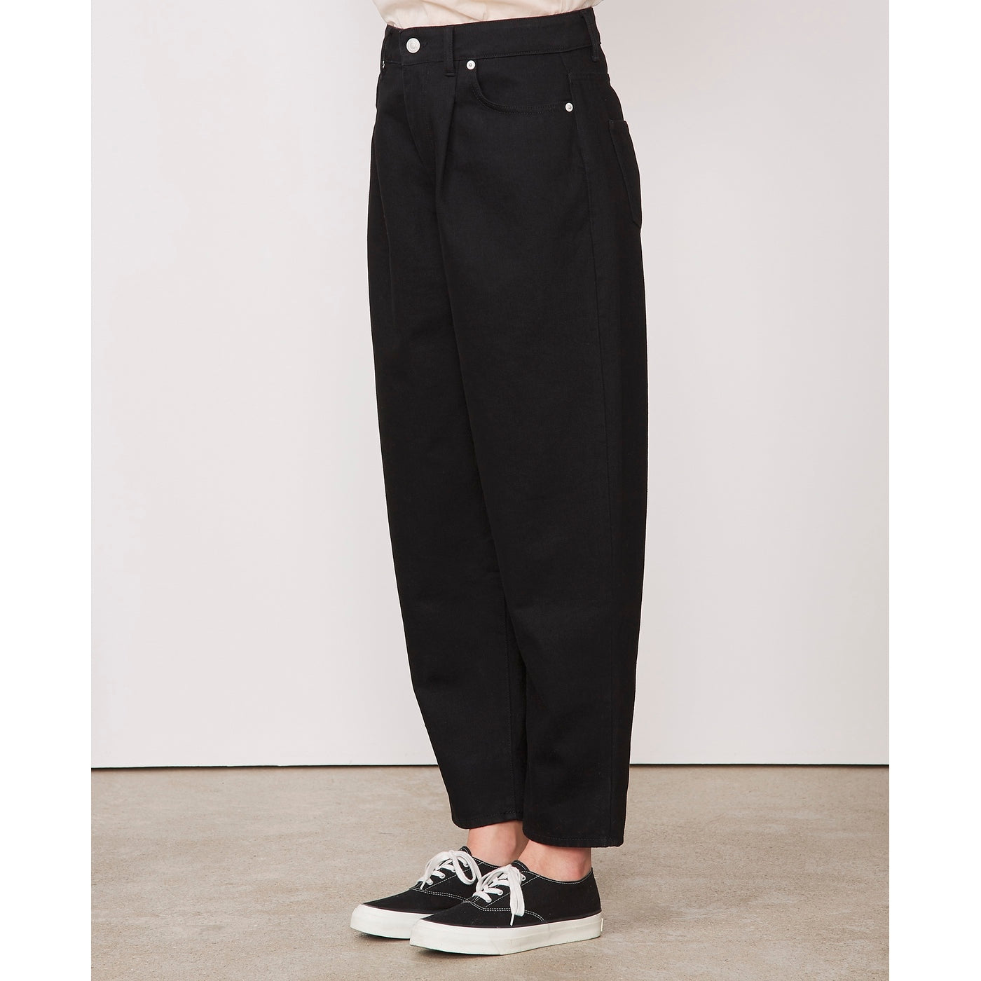 Jeans Dana Curved Denim Cotton - Black