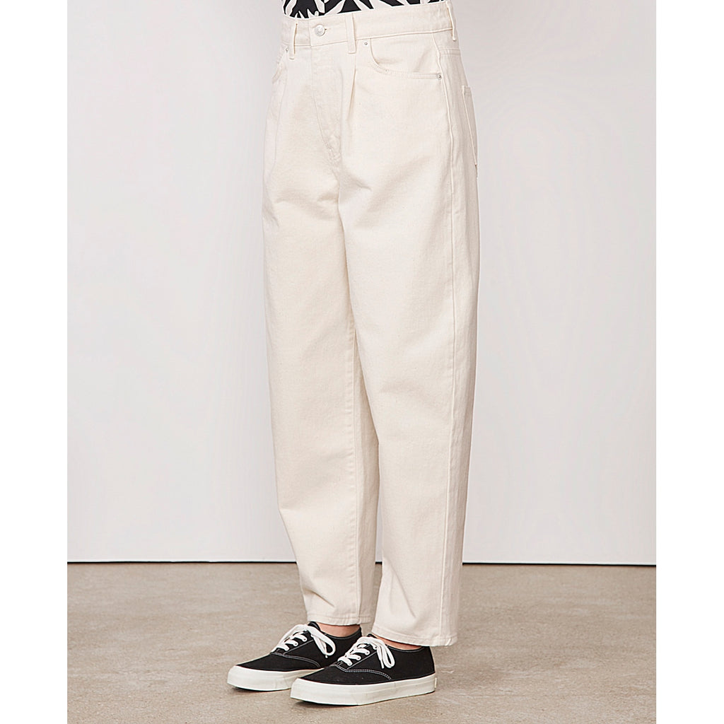 Jeans Dana Curved Denim Cotton - Ecru