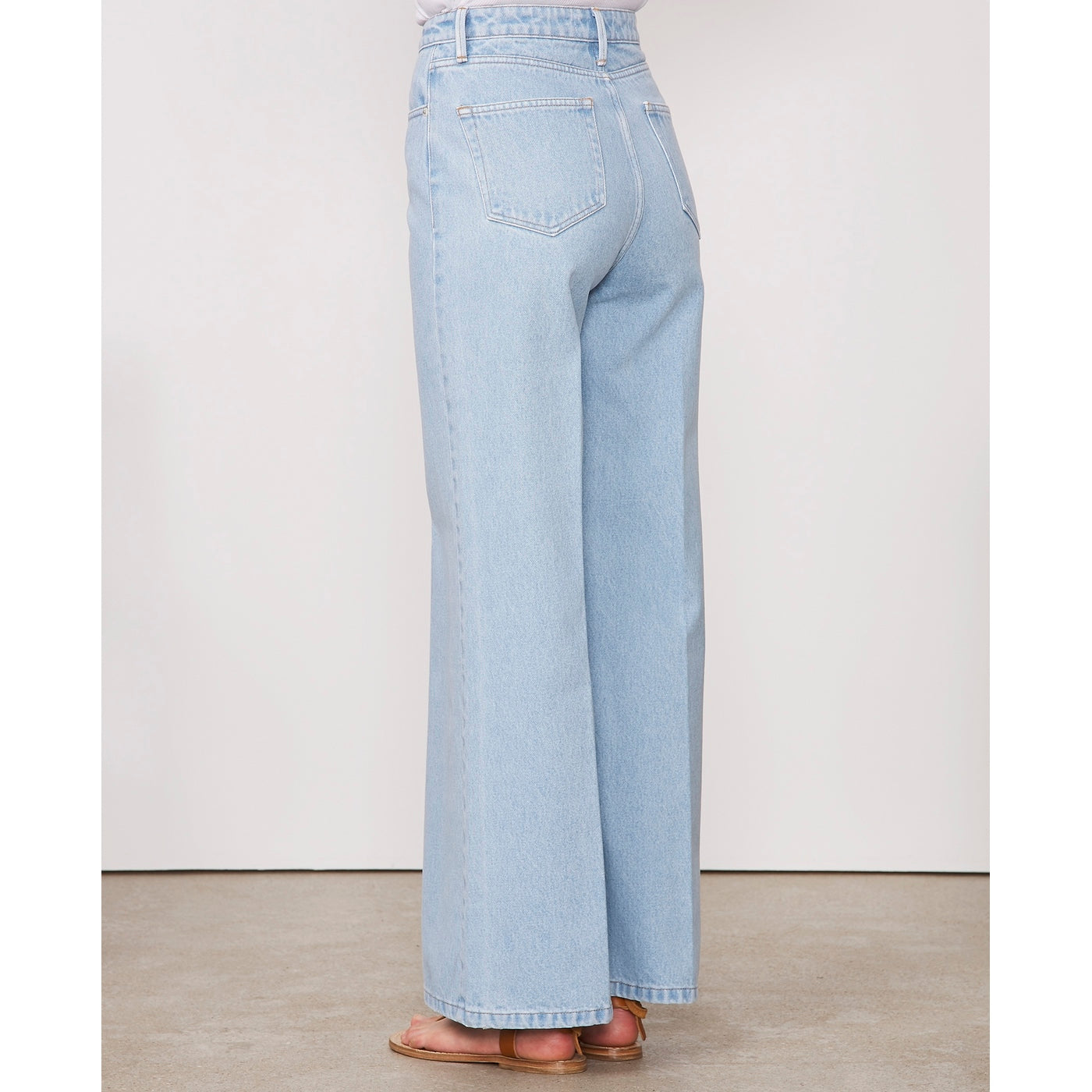 Jeans Romy Pleat Denim Cotton - Bleached