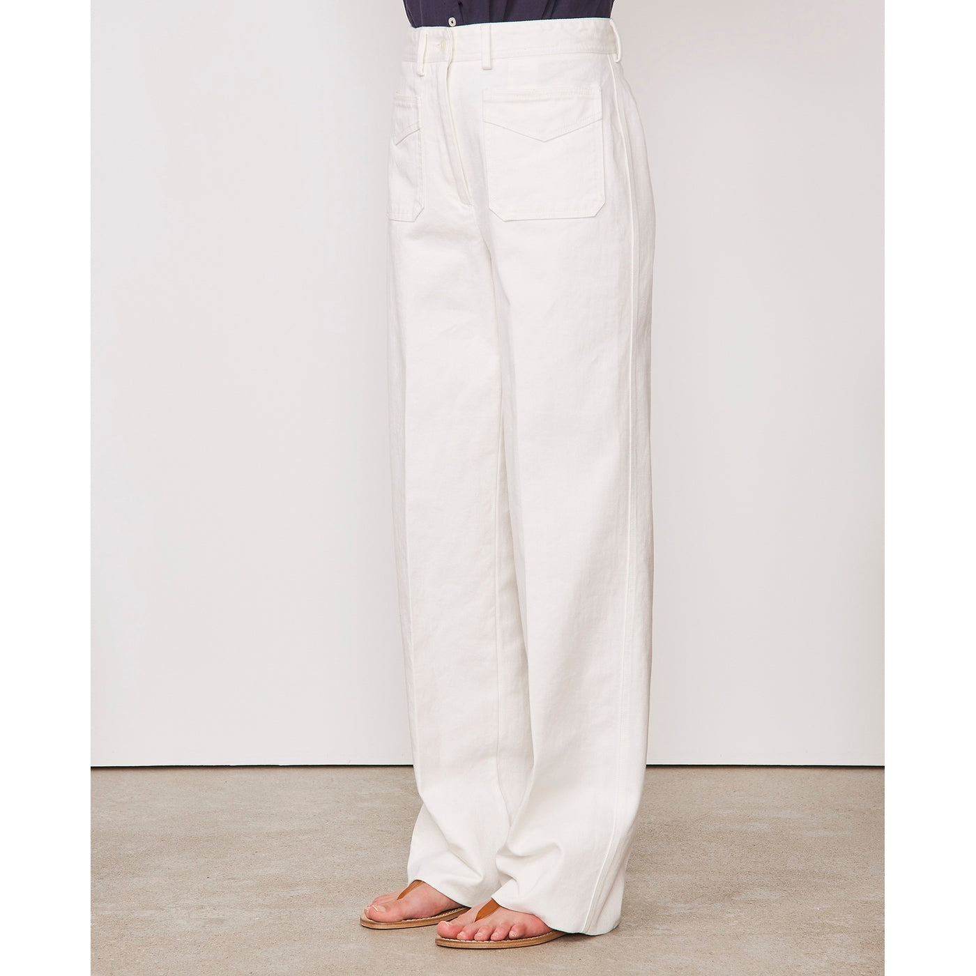 Chino Corie Pts Denim Cotton - White