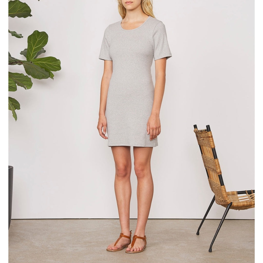 Robe Hortense Tee Drs Org Cotton - Heather Grey