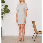 Robe Hortense Tee Drs Org Cotton - Heather Grey