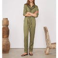 Jumpsuit Kho Jps Ss Dye Tencel - Burnt Olive