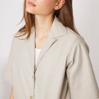 Manteaux New Christelle Ovrshi Leather - Stone