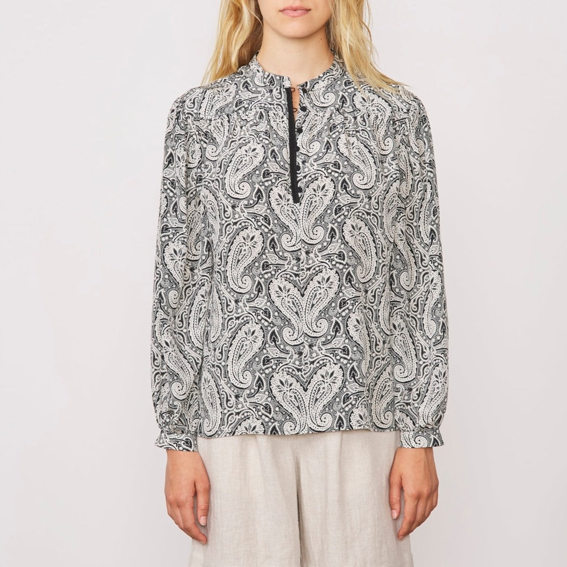 Chemise Eddy Shi Cachemire Prnt Itl Se - Stone/Black