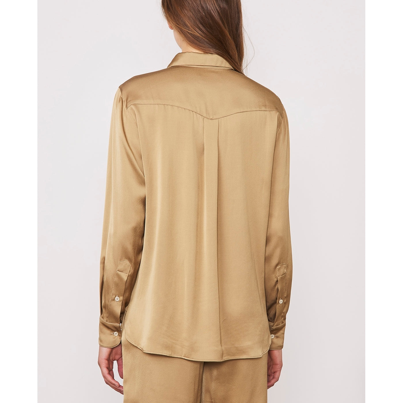 Chemise Ophelie Shi Itl Vi Fsc Satin - Gold