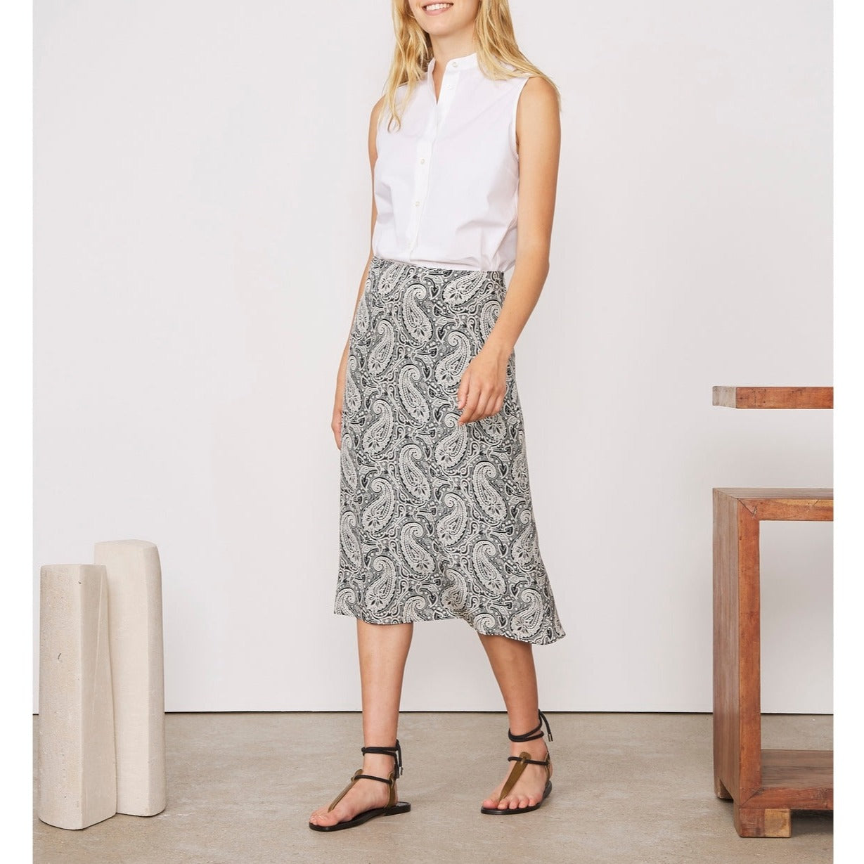 Chemise Ella Bcollar Shi Itl Co Poplin - White