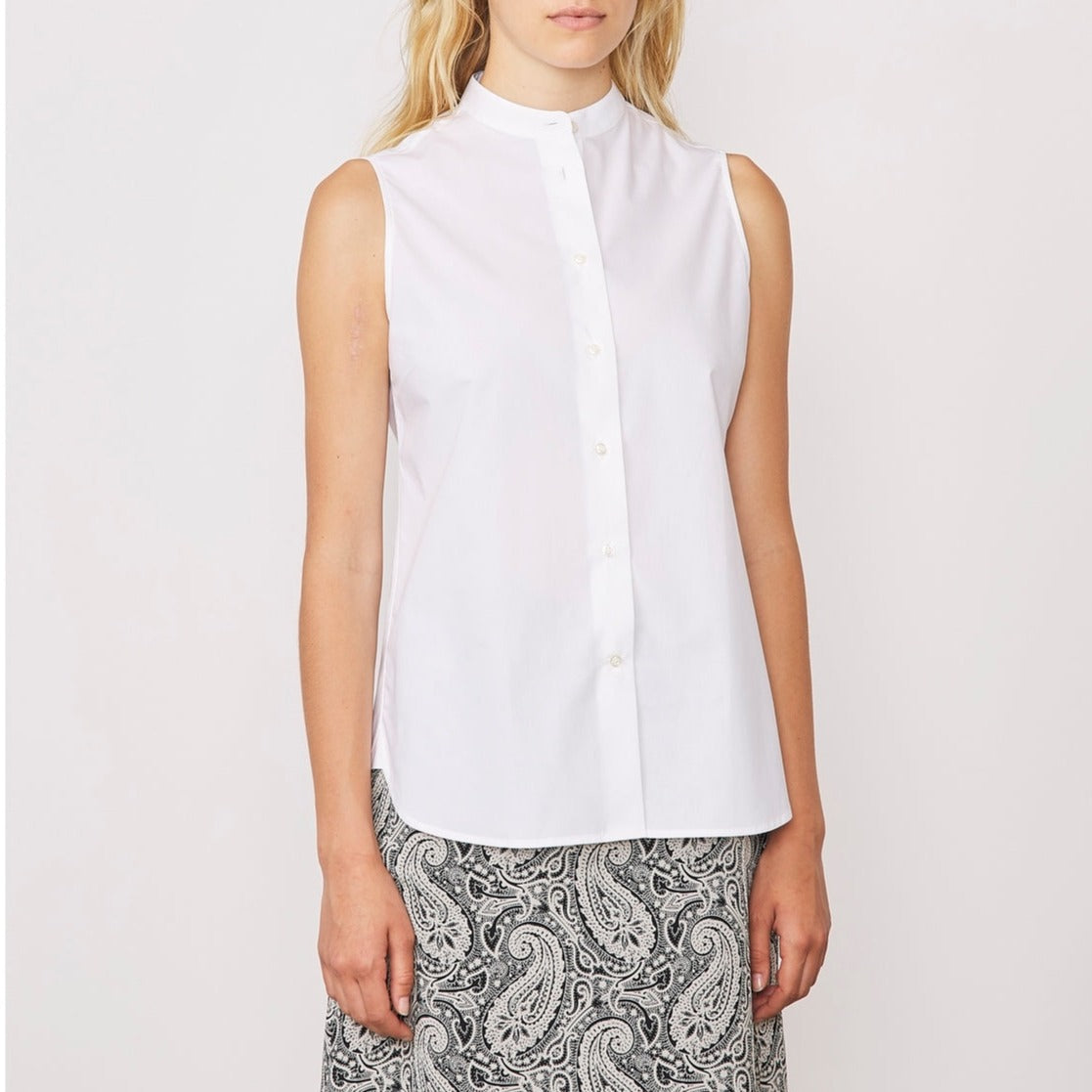 Chemise Ella Bcollar Shi Itl Co Poplin - White