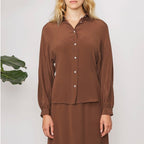 Camisa Daisy - Marrón - Mujer