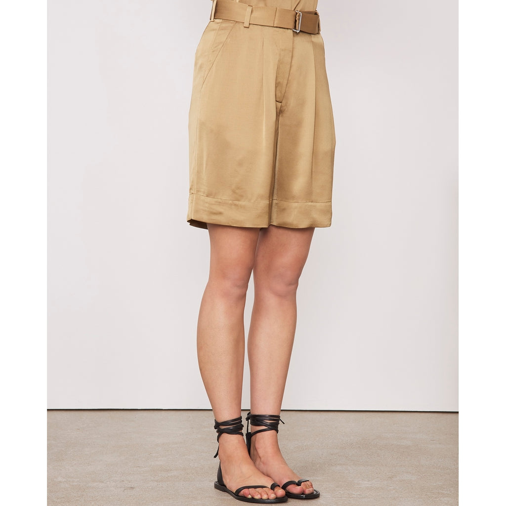 Short Dalva Sht Itl Vi Fsc Satin - Gold