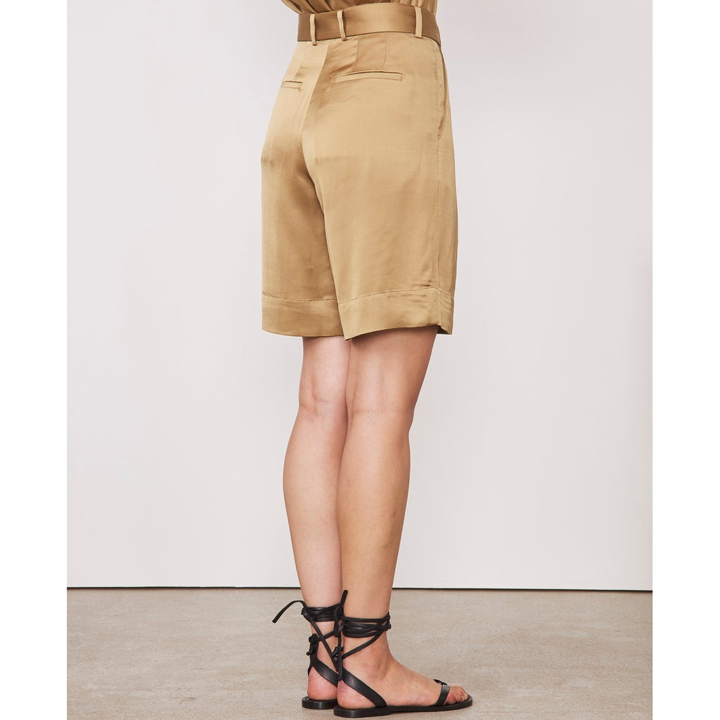 Short Dalva Sht Itl Vi Fsc Satin - Gold