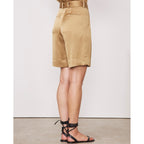 Short Dalva Sht Itl Vi Fsc Satin - Gold
