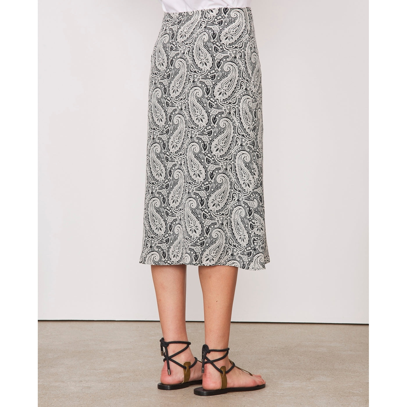 Skirt Dalie Skt Cachemire Prnt Se - Stone/Black