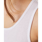 Tee Shirt Tatiana Rib Gmt Dye Co Lyocell - White