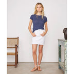 Tee Shirt Lara Tee Heather French Linen - Heather Blue