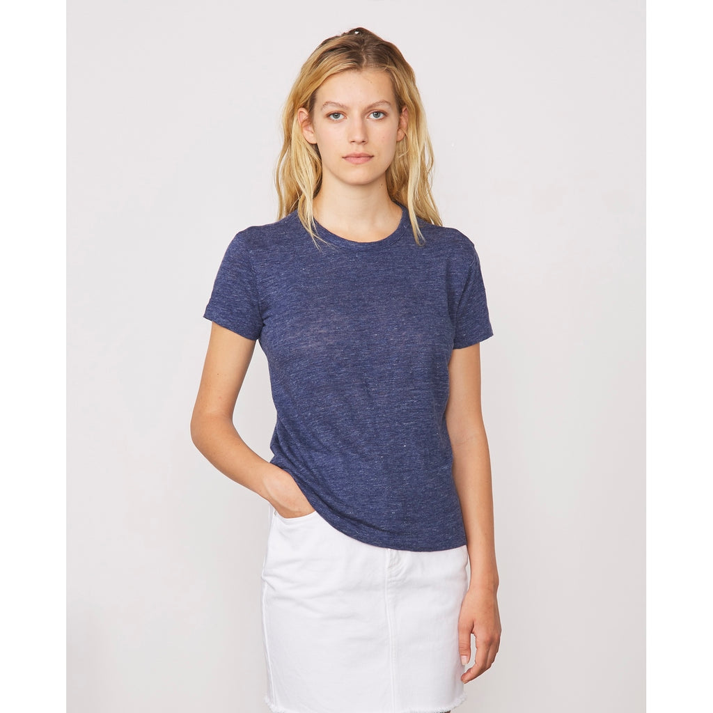 Tee Shirt Lara Tee Heather French Linen - Heather Blue