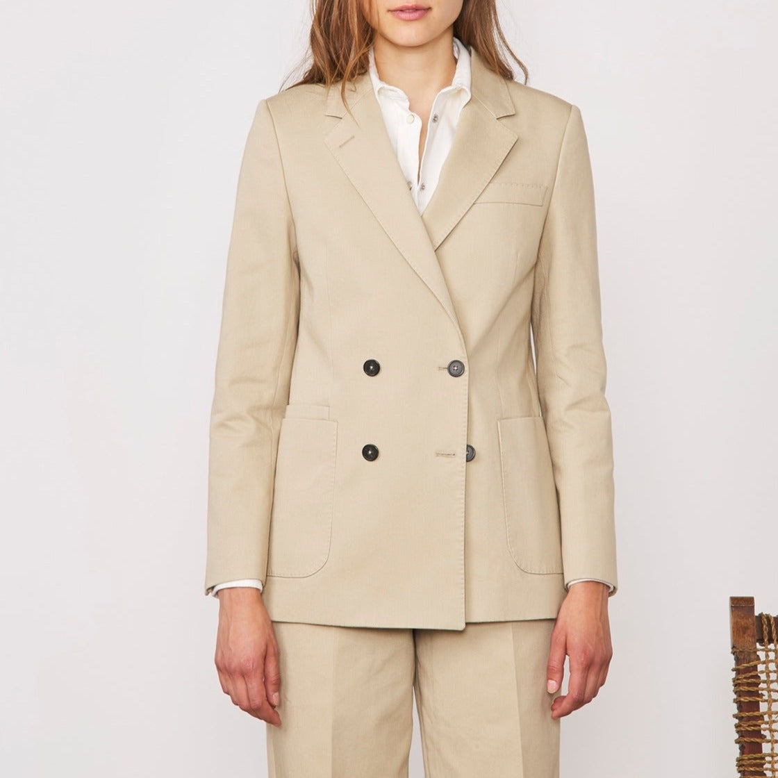 Tlg Veste Mathilde Jkt Jap Org Co Twill - Khaki