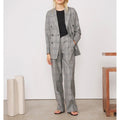 Tlg Veste Manon Jkt Itl Pdg Wool - Black/Ecru