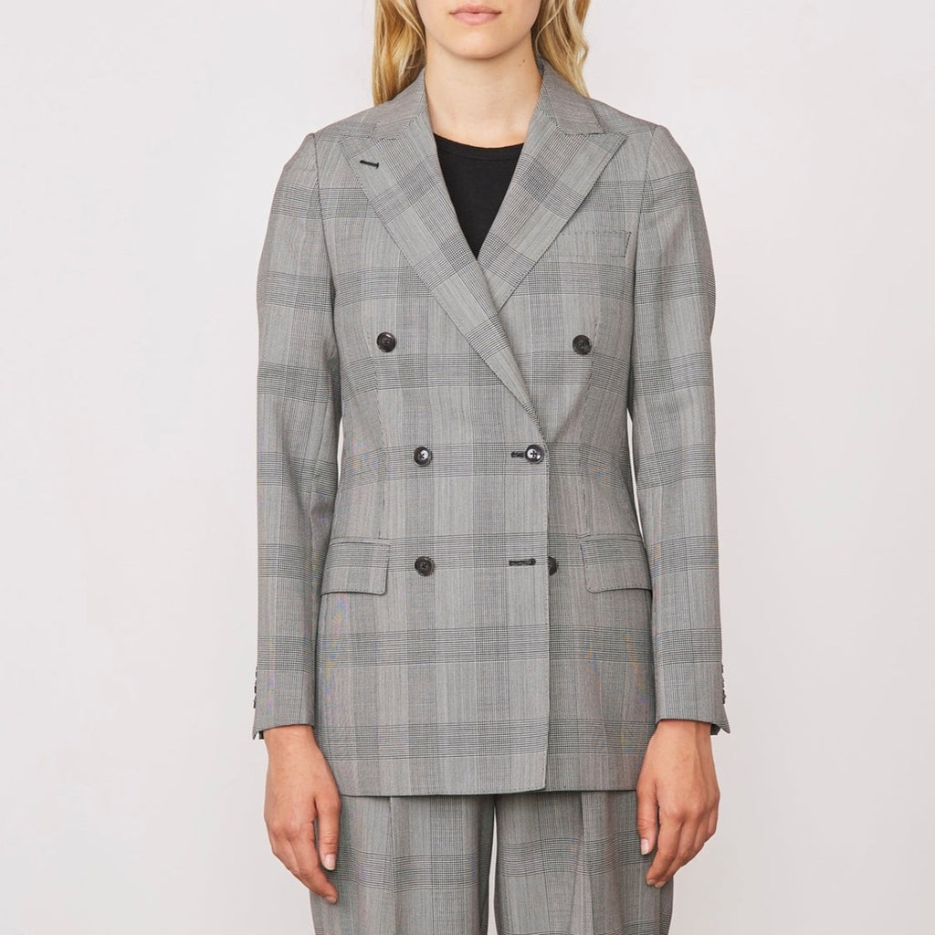 Tlg Veste Manon Jkt Itl Pdg Wool - Black/Ecru