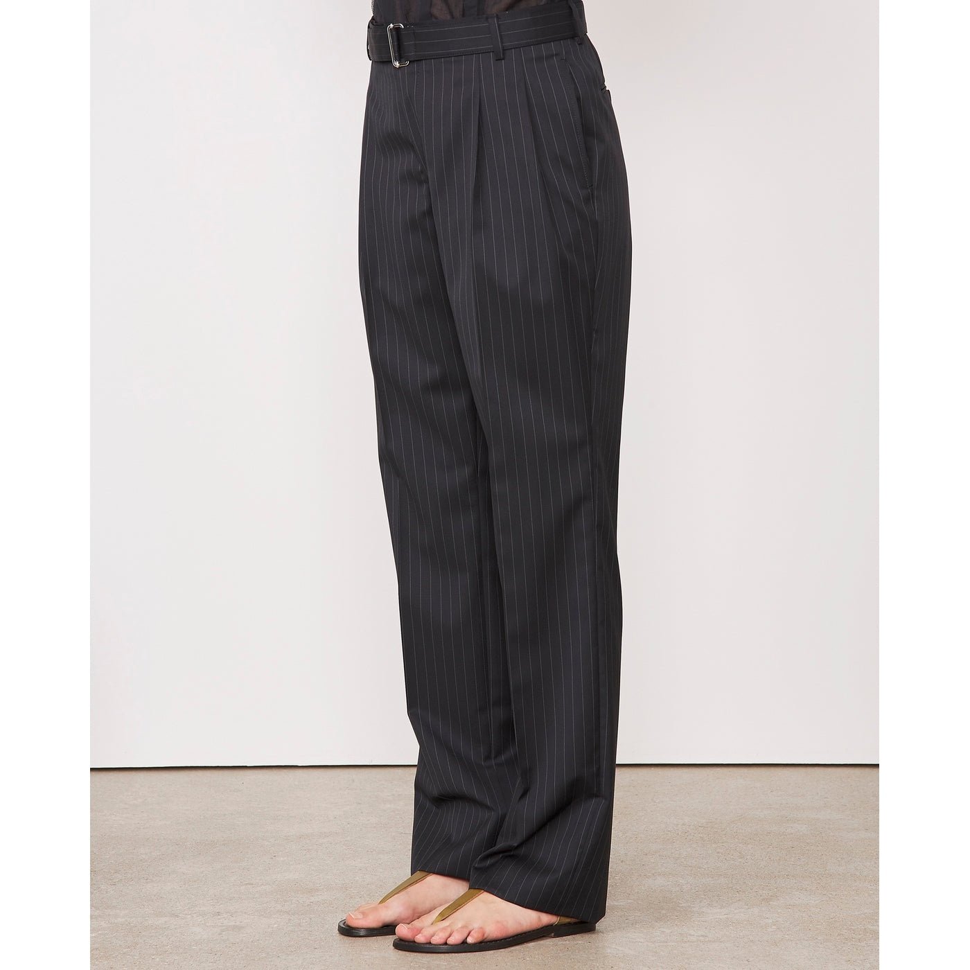 Tlg Pants Marilou Pts Pin Stripe Itl Wo - Black/White
