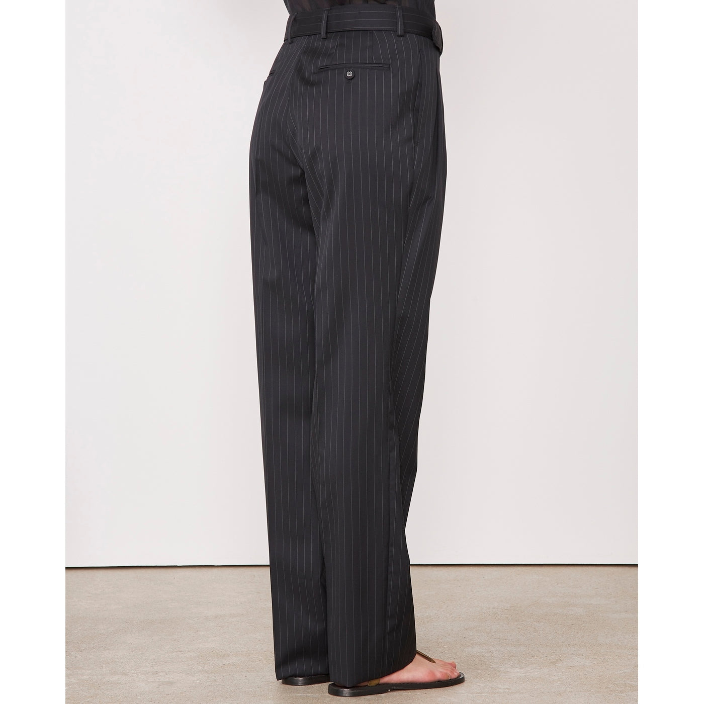 Tlg Pants Marilou Pts Pin Stripe Itl Wo - Black/White