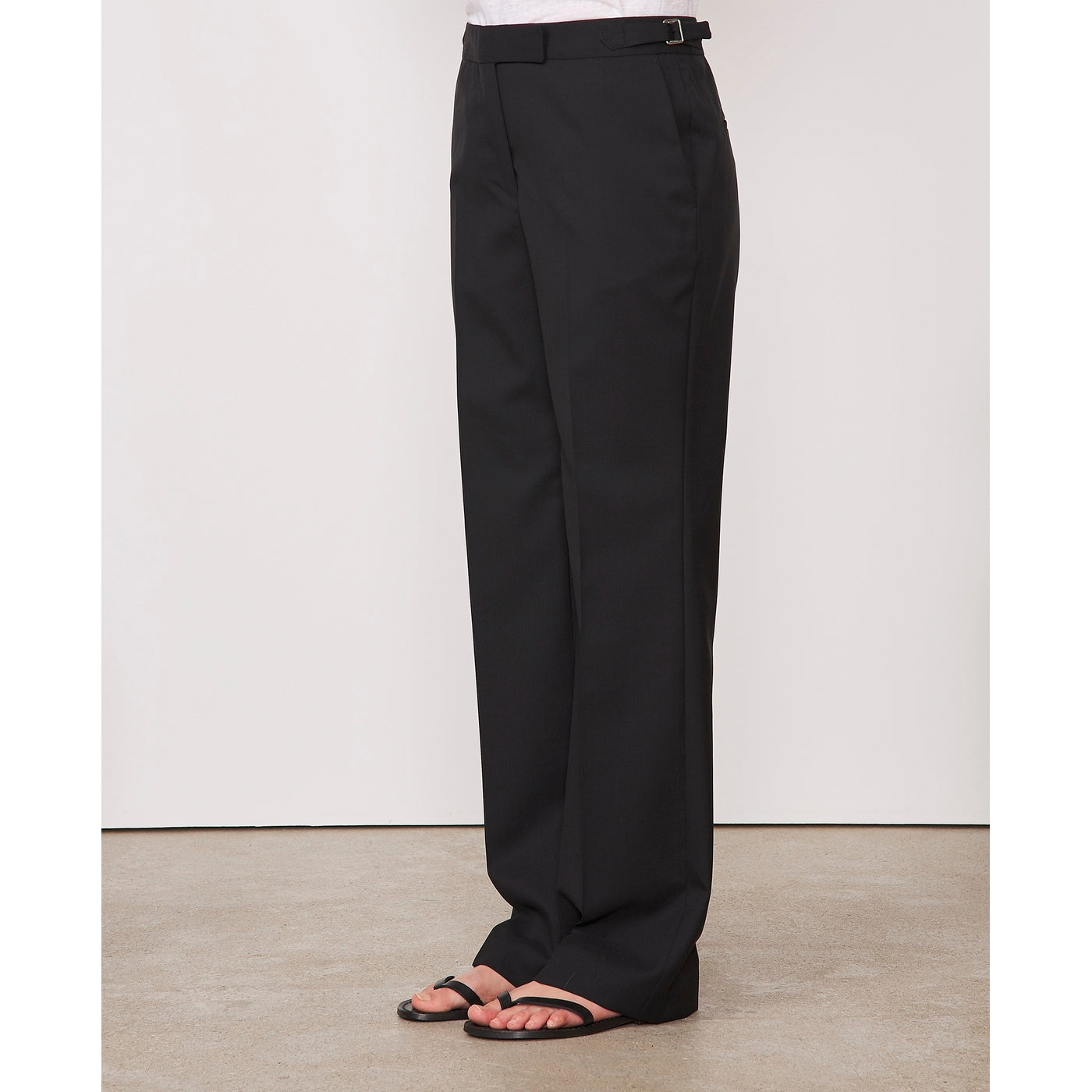 Tlg Pants Ilenia Pts Itl Fresco Wool - Black