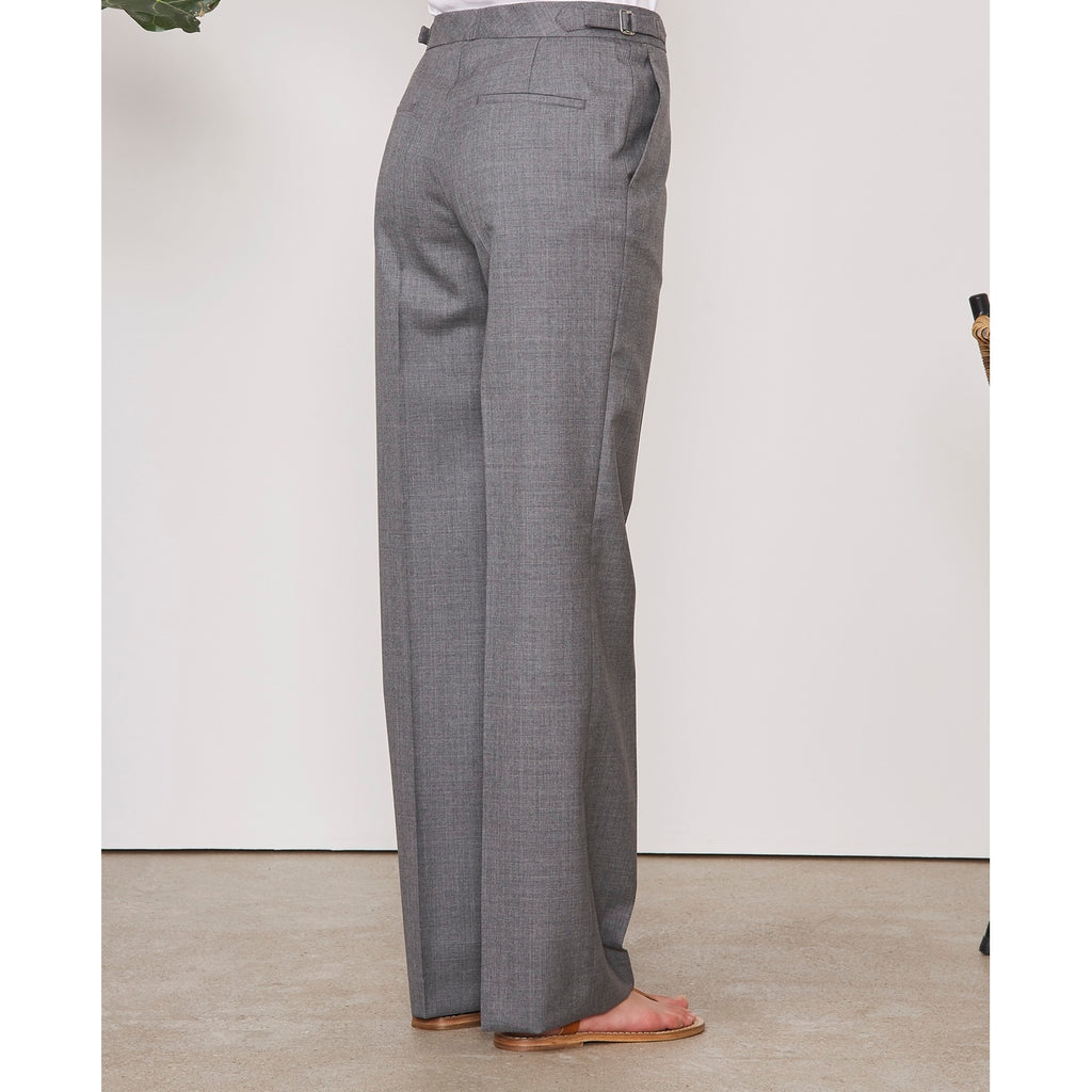 Tlg Pants Ilenia Pts Itl Fresco Wool - Light Grey