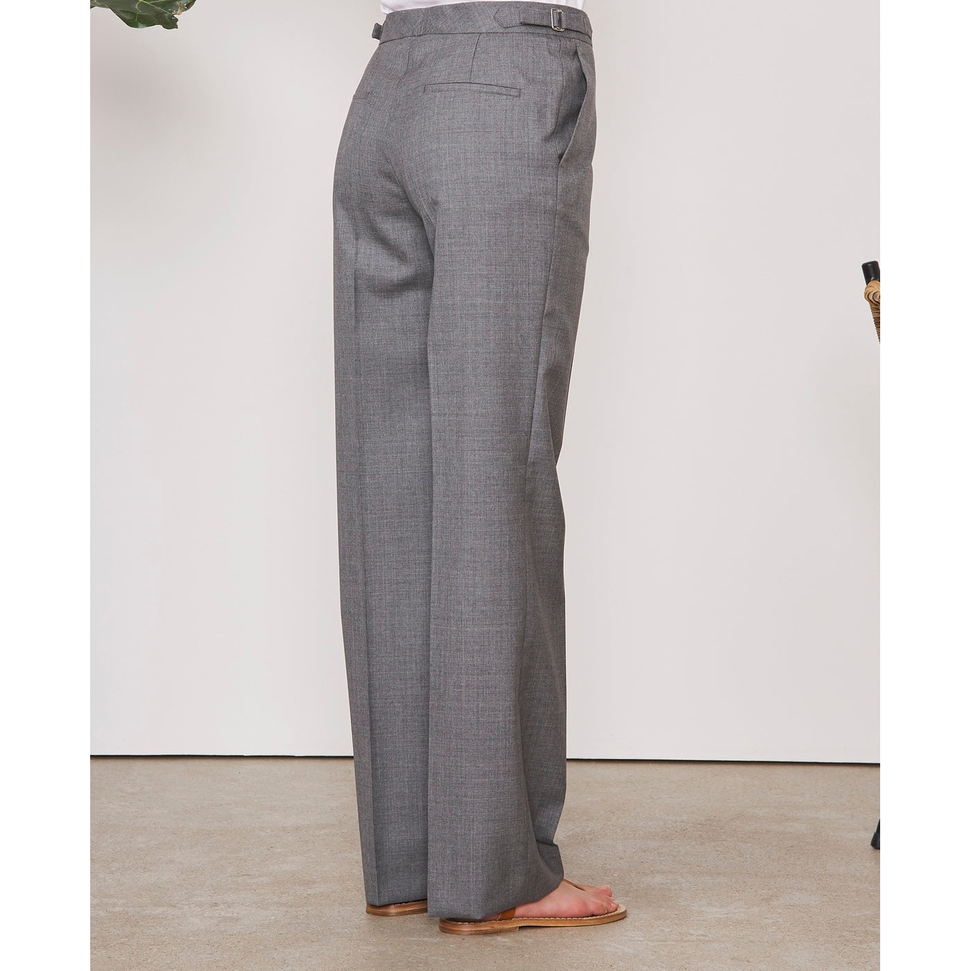 Tlg Pants Ilenia Pts Itl Fresco Wool - Light Grey