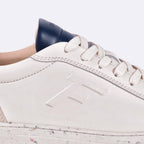 Ecru & Navy Ebony Trainers - Unisex
