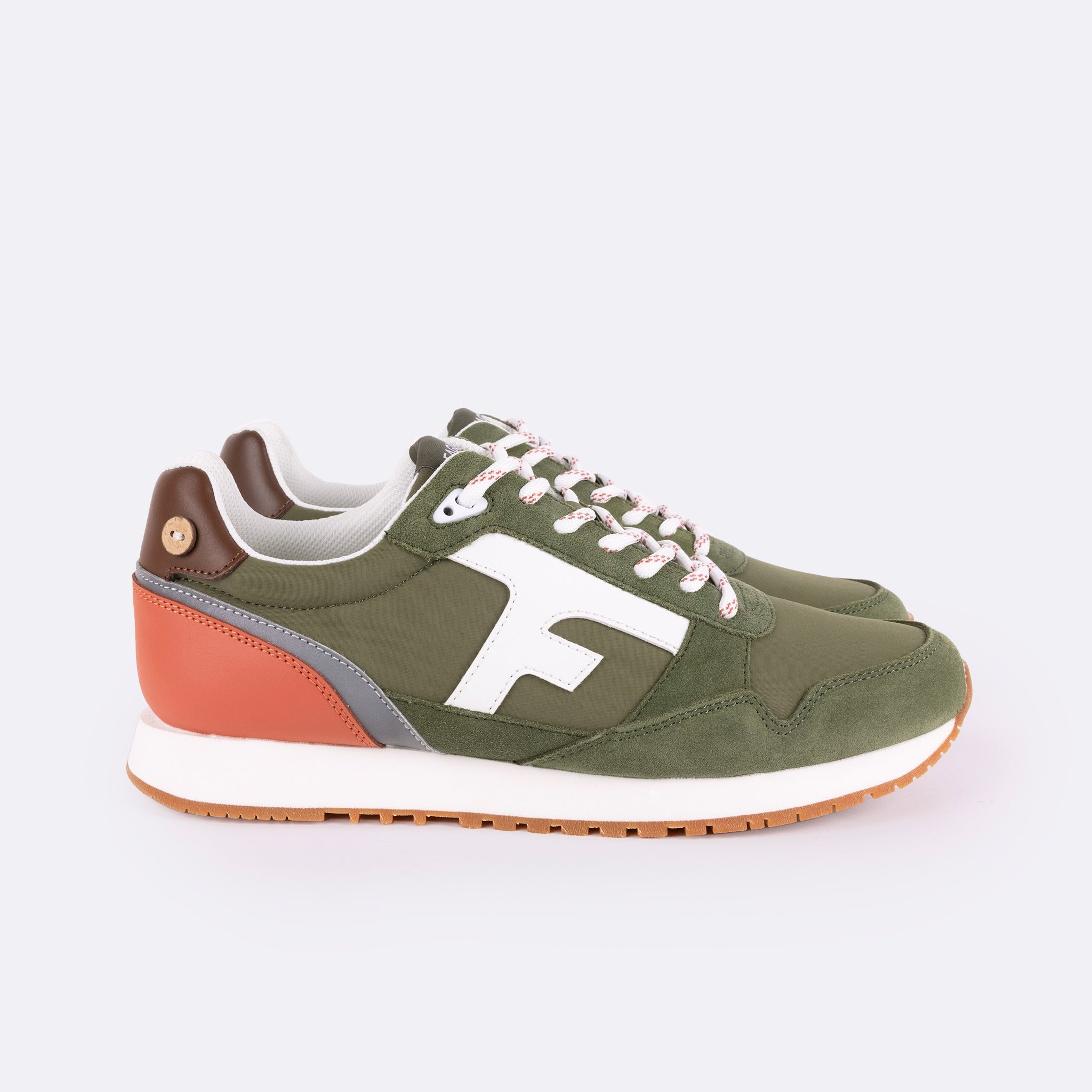 Khaki & Terracotta Elm Trainers - Unisex