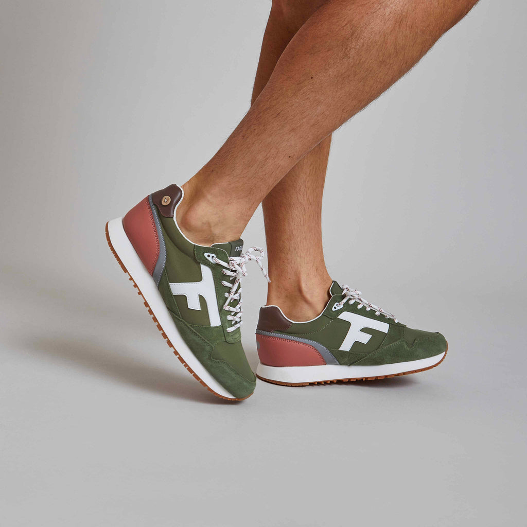 Khaki & Terracotta Elm Trainers - Unisex