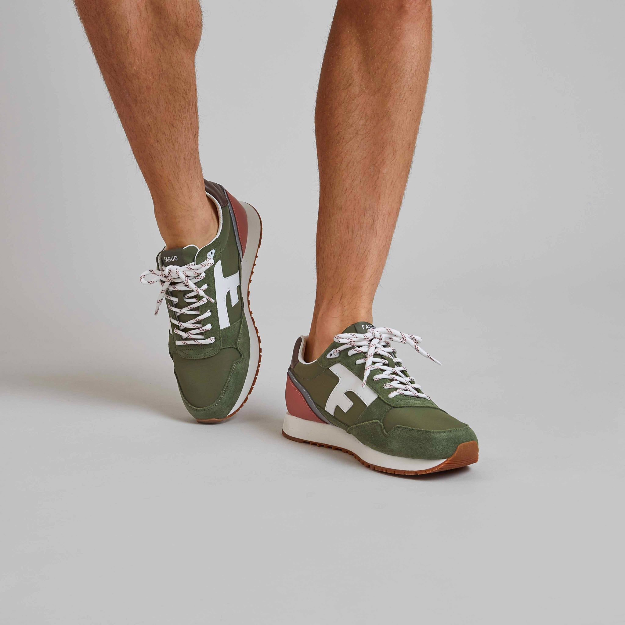 Khaki & Terracotta Elm Trainers - Unisex