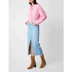 Mona Denim Skirt - Ciel-Washed