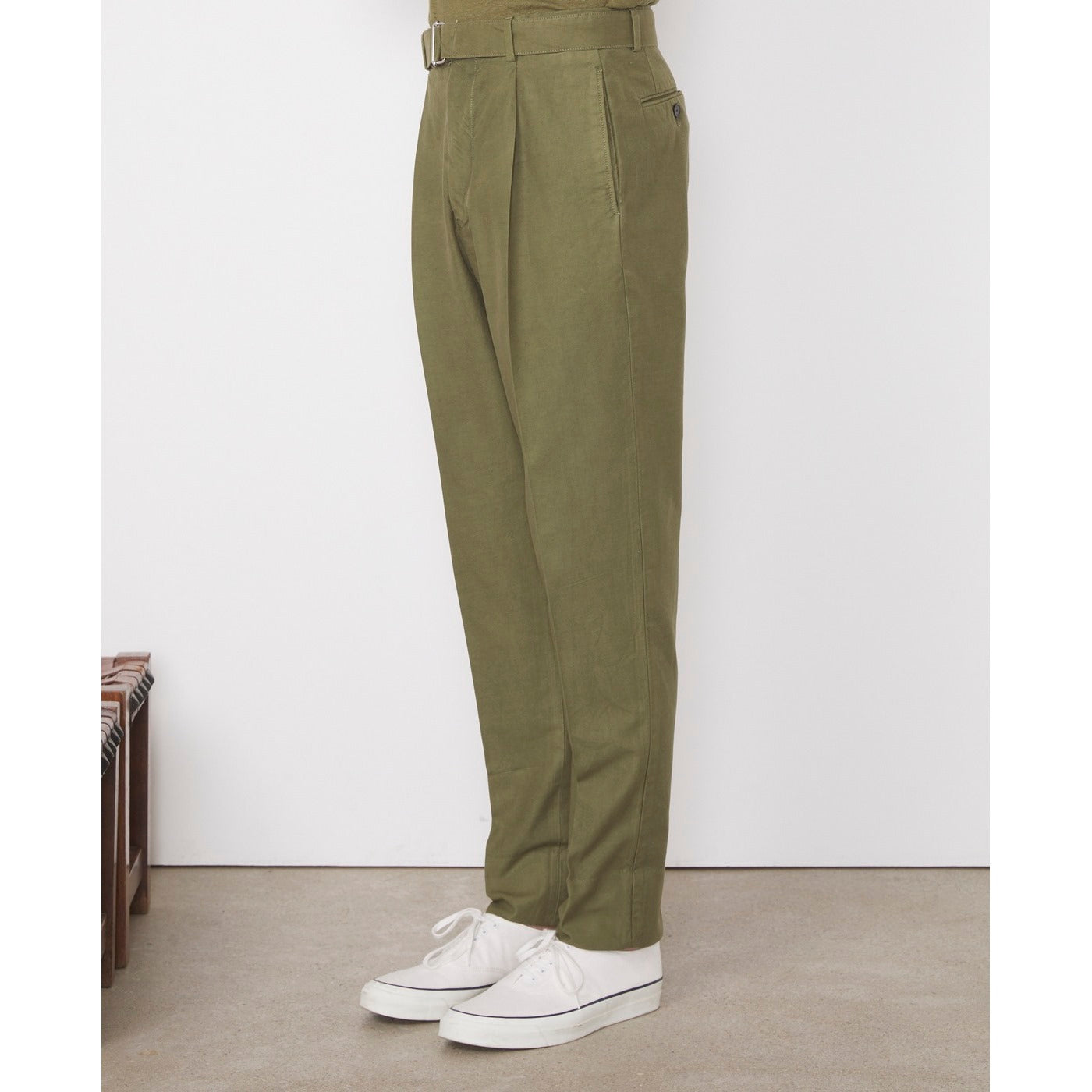 Chino Hugo Pts Itl Pgmt Dye Cotton - Burnt Olive