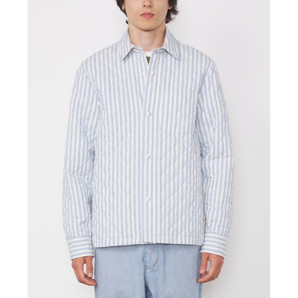 Sur Chemise Harring Quilt Striped Techn Co - Ecru/Blue
